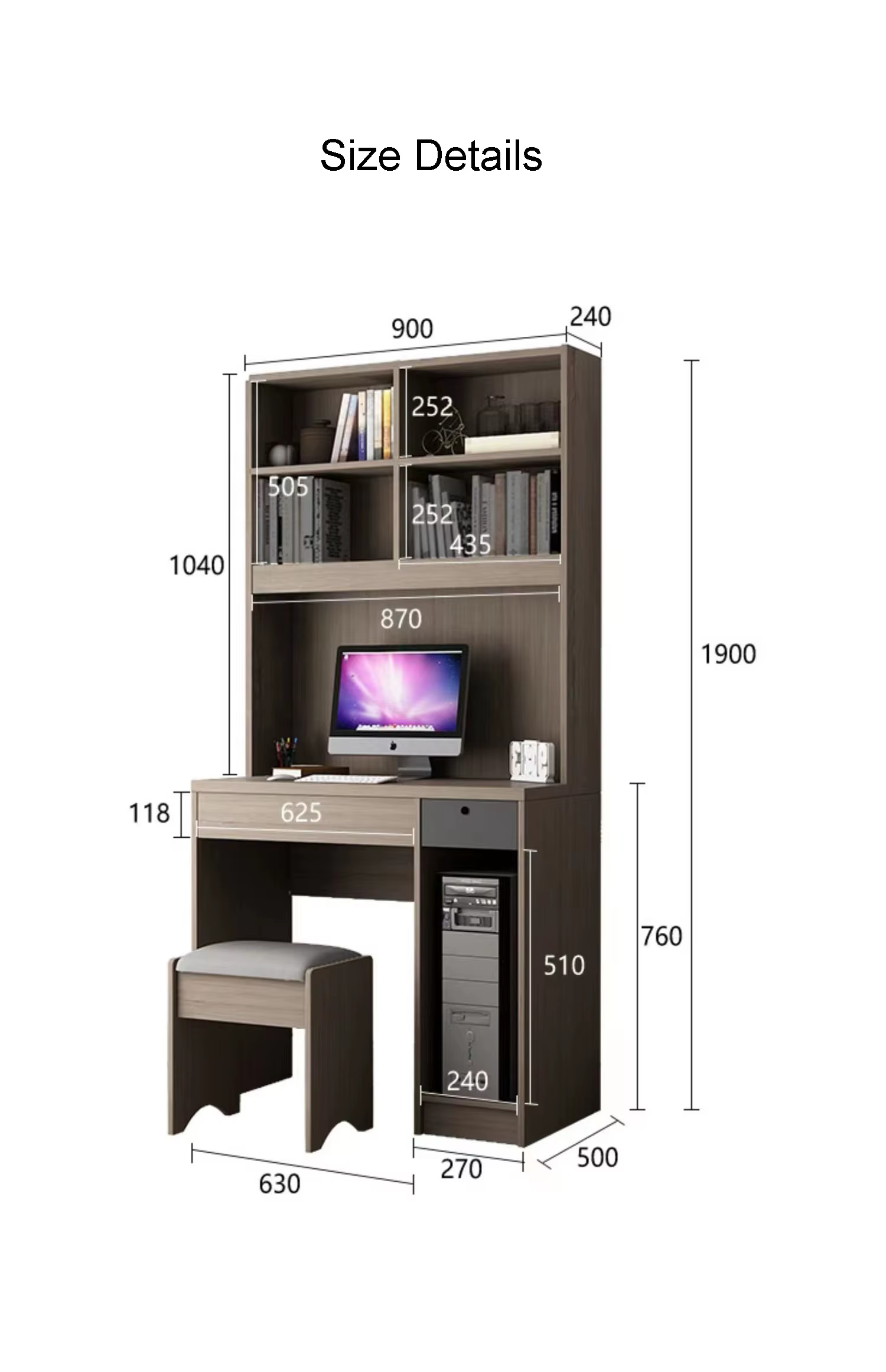 Compartment Storage Furniture Sale Adjustable Student — image 5