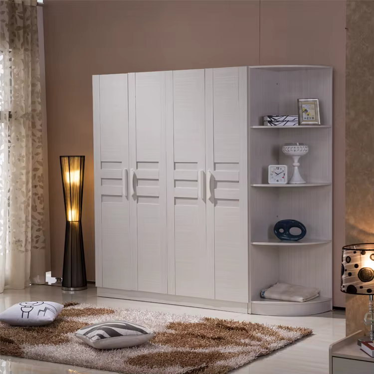 Bedroom Wooden Wardrobe Clothes Cabinet Morden — image 2