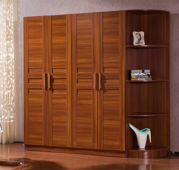 Storage Cupboard Wood Clothes Wardrobe Sliding — image 4