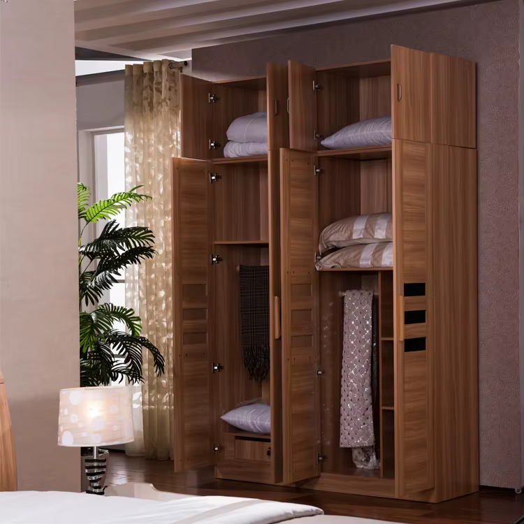 Wardrobe Solid Wooden Bedroom Furniture Cupboard — image 5