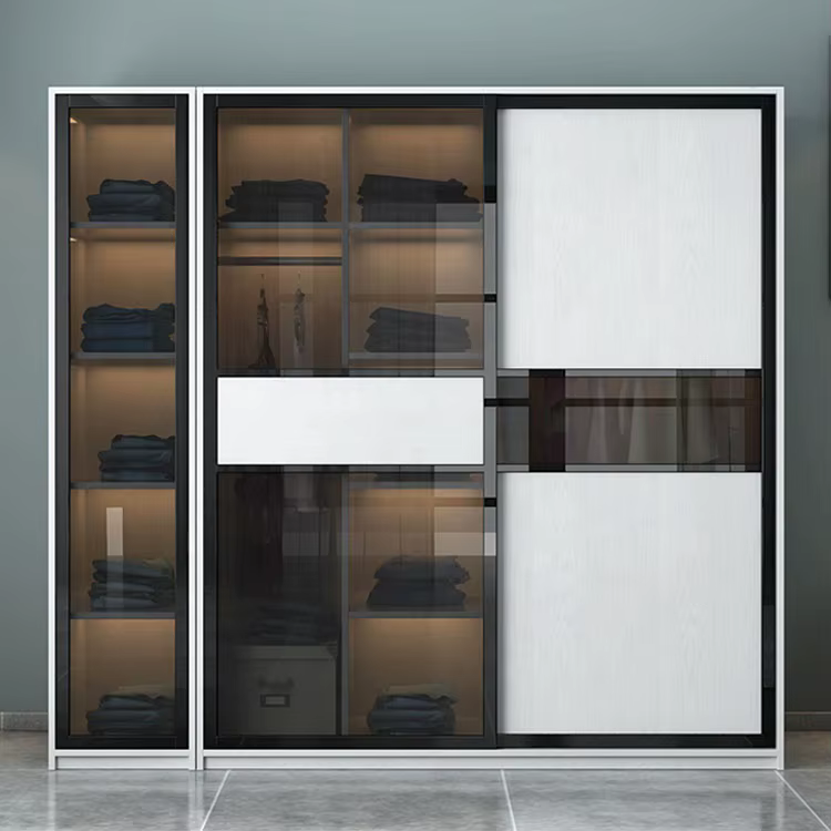 Double Glass Sliding Door Fiberglass Closet — image 3