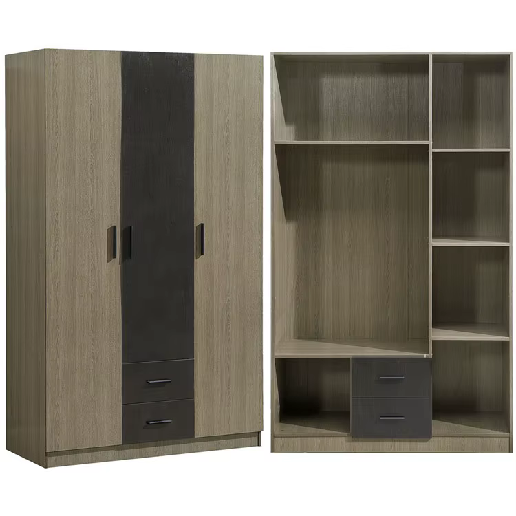 3 Door Small Dormitory Room Wardrobe — image 2