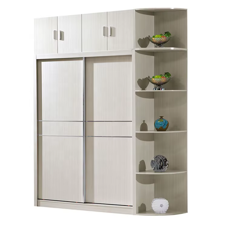 White Laminate Melamine Finish MDF Sliding — image 6