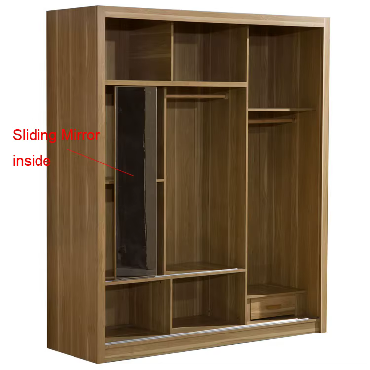 Wooden Almirah Cloth Cupboard Designs With — image 5