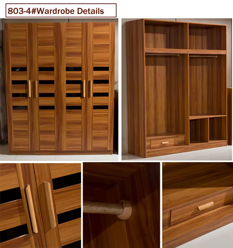Wardrobe Closet Clothes Cabinet MDF Clothes — image 2