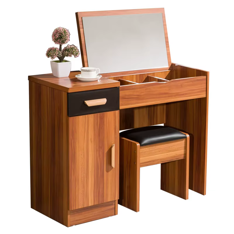 Home Furniture Brown Dresser Set Mirror — image 3