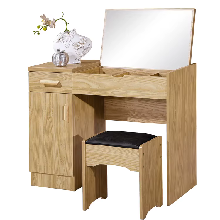 Home Furniture Brown Dresser Set Mirror — image 5