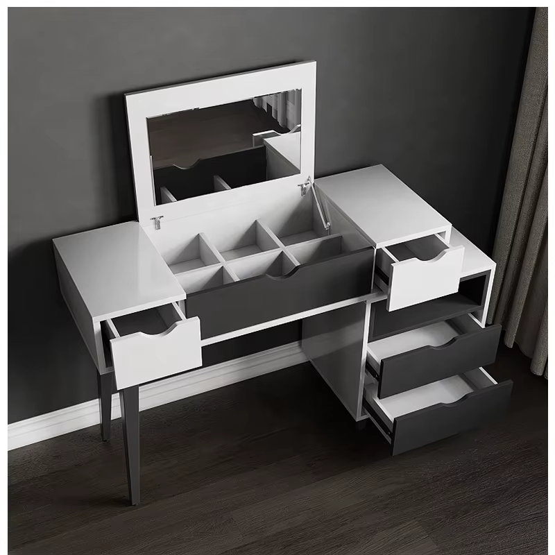 Bedroom Dressing Mirror Furniture White Dresser — image 2