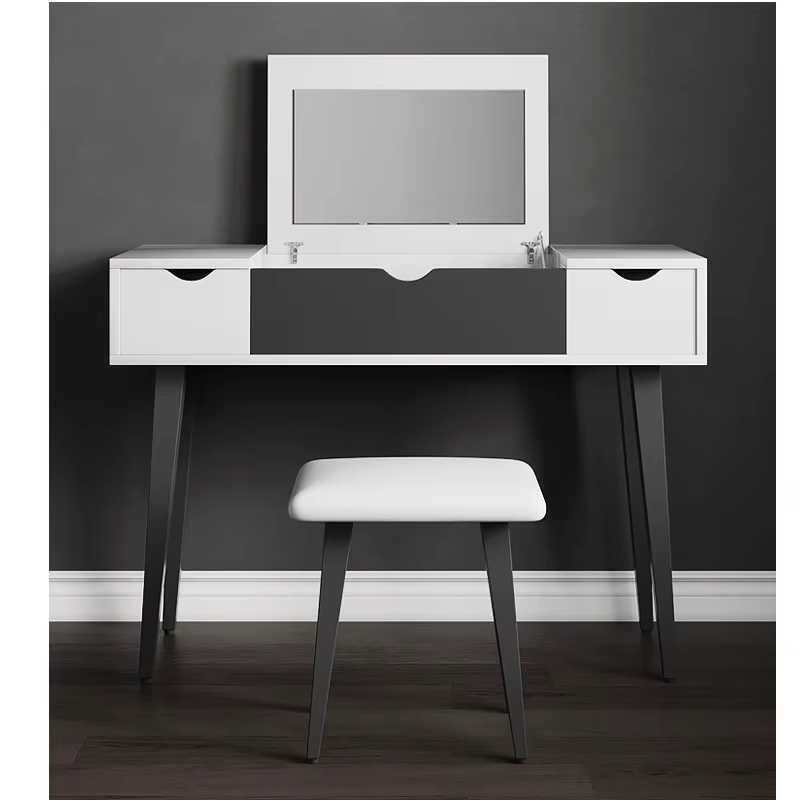 Bedroom Dressing Mirror Furniture White Dresser — image 3
