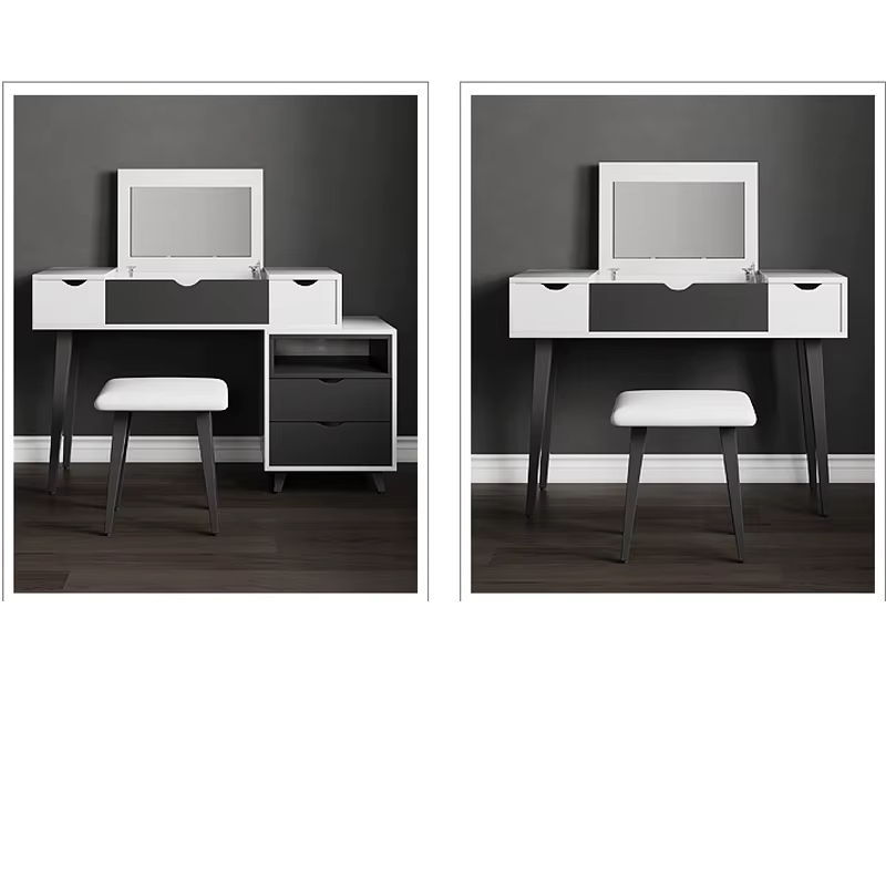 Bedroom Dressing Mirror Furniture White Dresser — image 4