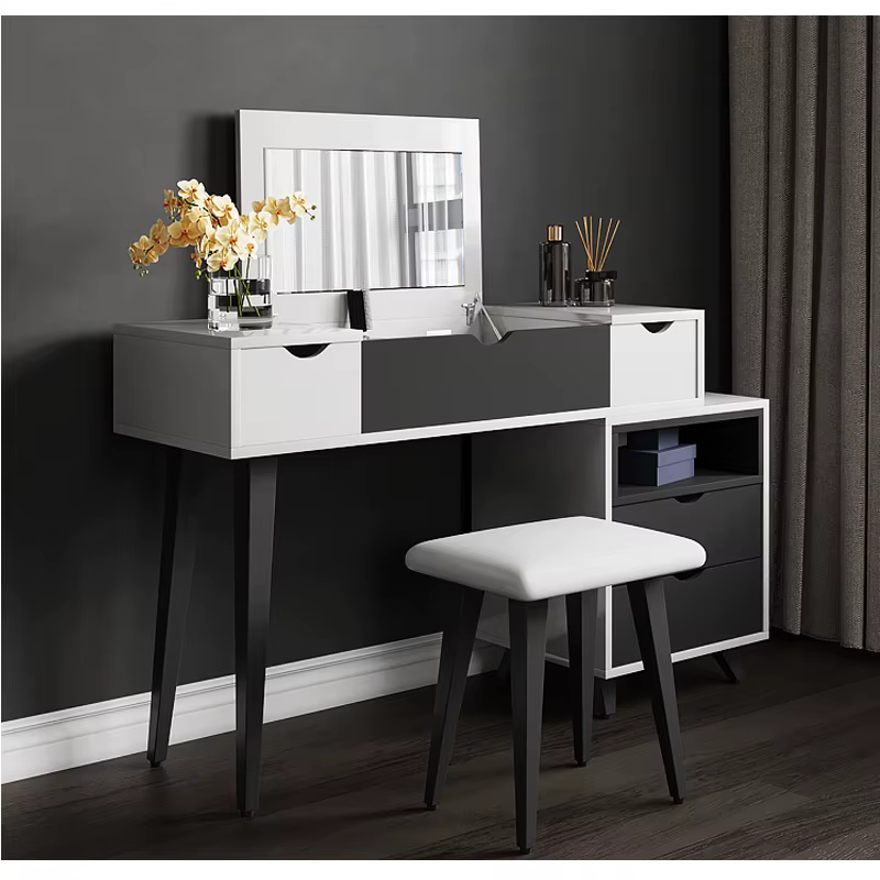 Bedroom Dressing Mirror Furniture White Dresser — image 5