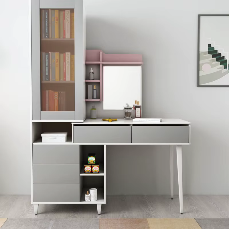 Kids Storage Makeup Vanity Mirror Dresser — image 3