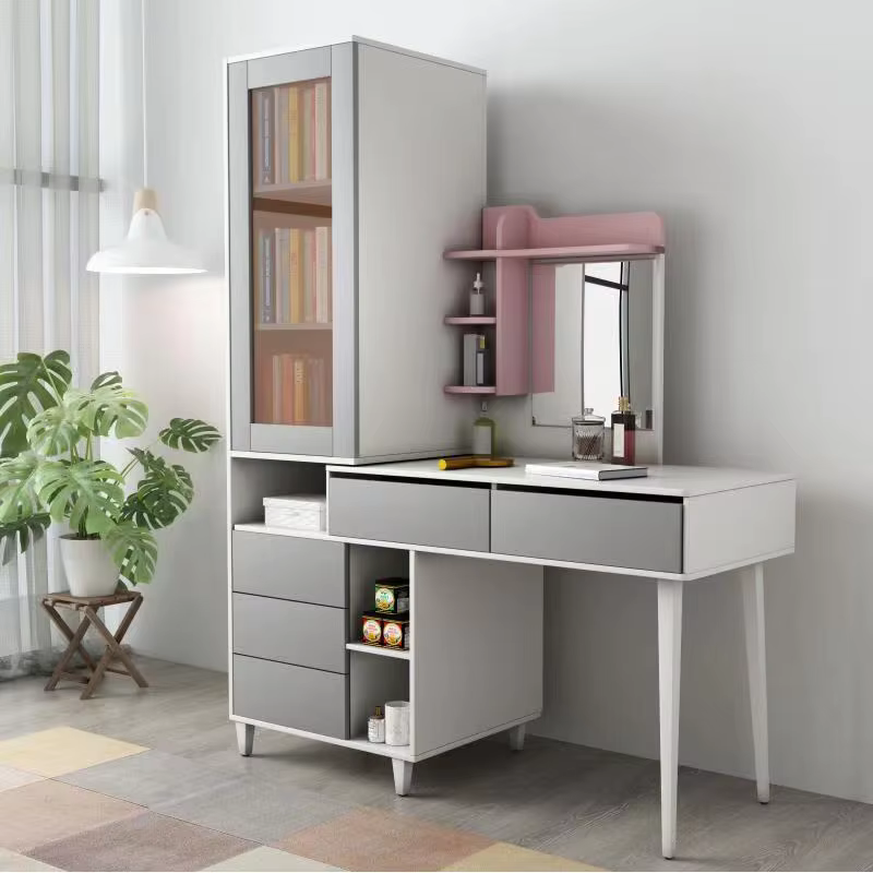Kids Storage Makeup Vanity Mirror Dresser — image 6