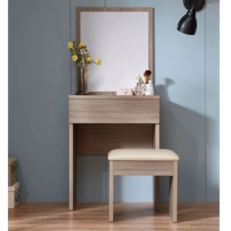 Bed Room Glass Mirror Light Wood — image 3