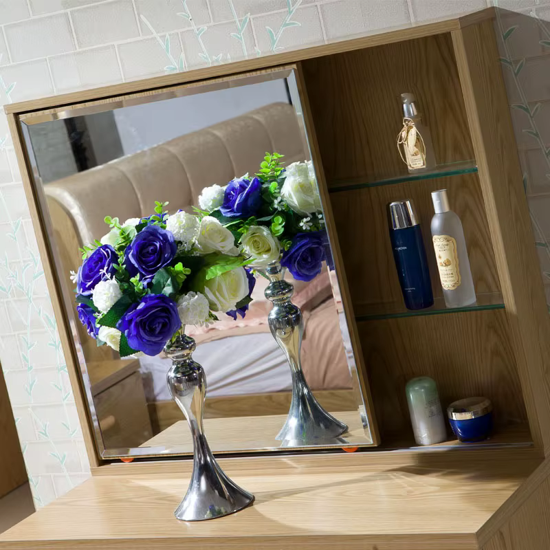 Corner Bedroom Dresser Living Room Silver — image 3