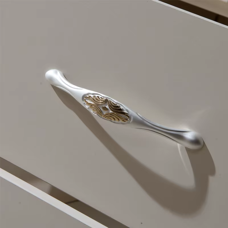 Wooden White Dresser 3 Drawer With — image 6