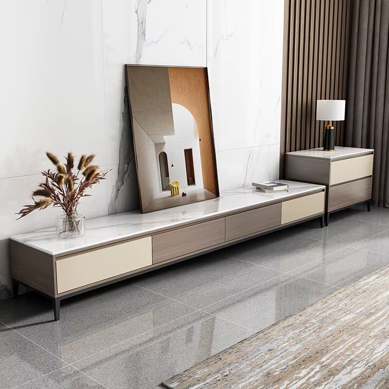 Multifunctional Nordic Rock Board Drawers Square — image 3