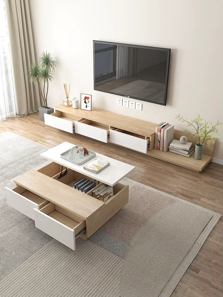 Elegant Table Wooden Mdf Modern Cabinet — image 2