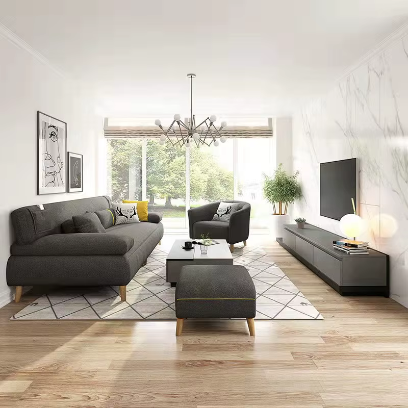 Mdf Contemporary Living Room Furniture Modern — image 2