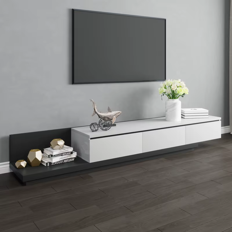 Mdf Wooden Modern Tv Fireplace Stands — image 2