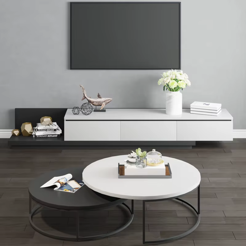 Mdf Wooden Modern Tv Fireplace Stands — image 6