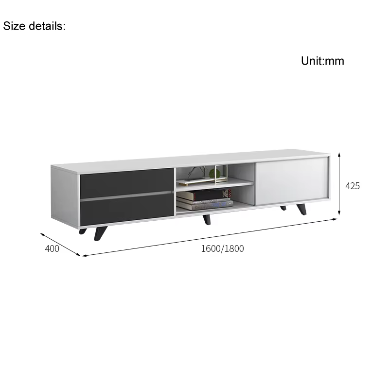 White Tv Stand Table Living Room — image 5