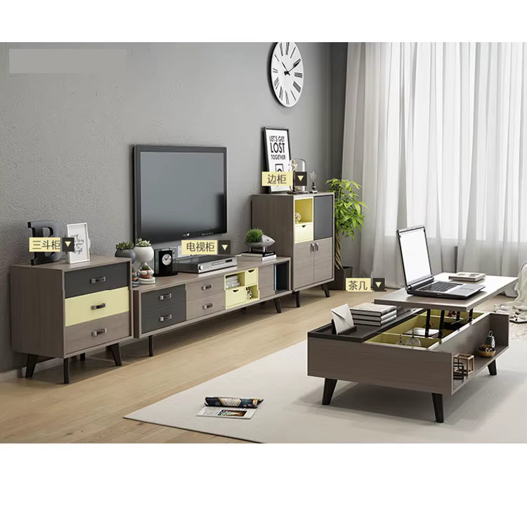 Melamine MDF Board LCD TV Stand — image 4