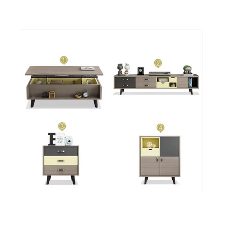 Melamine MDF Board LCD TV Stand — image 5