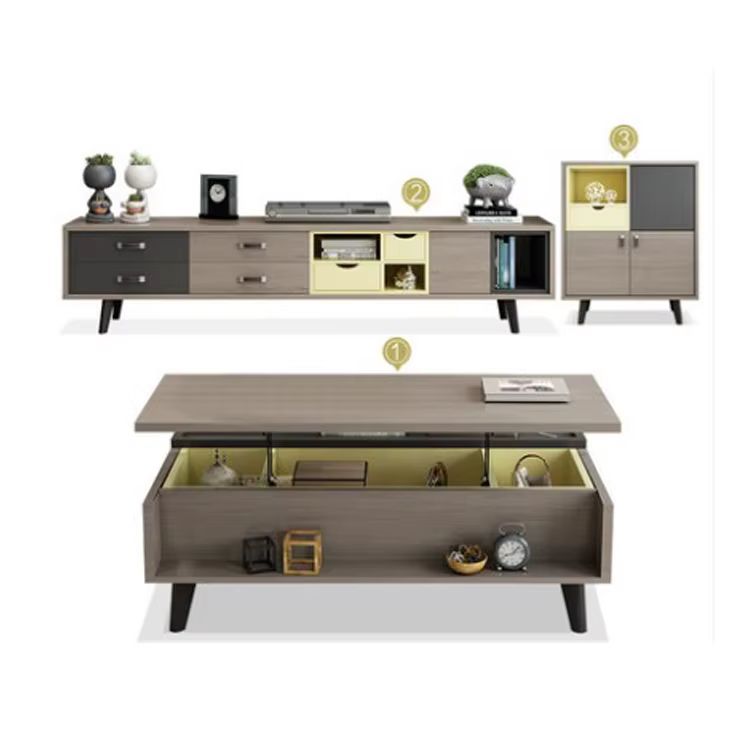 Melamine MDF Board LCD TV Stand — image 6