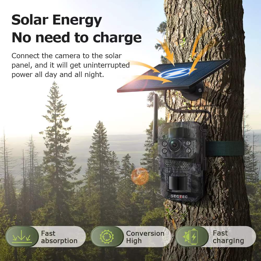 SECTEC 5MP GPS 4G Solar Powered — image 2