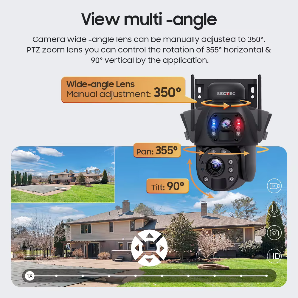 SECTEC Outdoor 4G Solar Powered CCTV — image 3