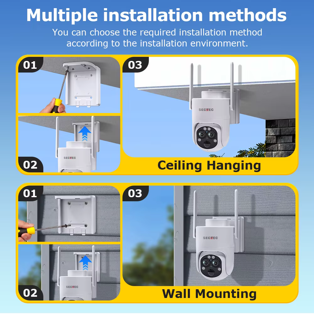 SECTEC 6MP WiFi CCTV Security Camera — image 5