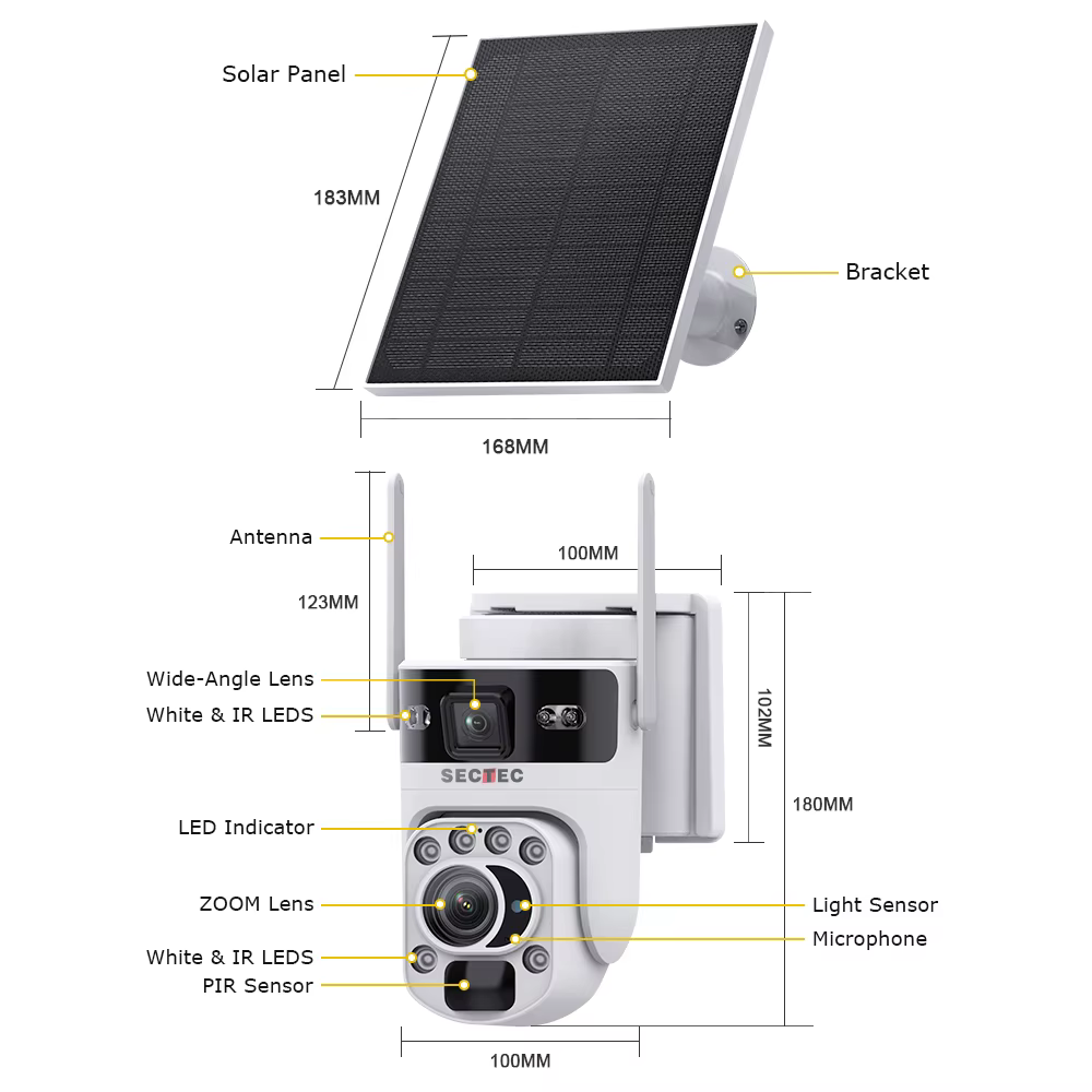 SECTEC 20X Zoom Dual Solar Battery — image 6