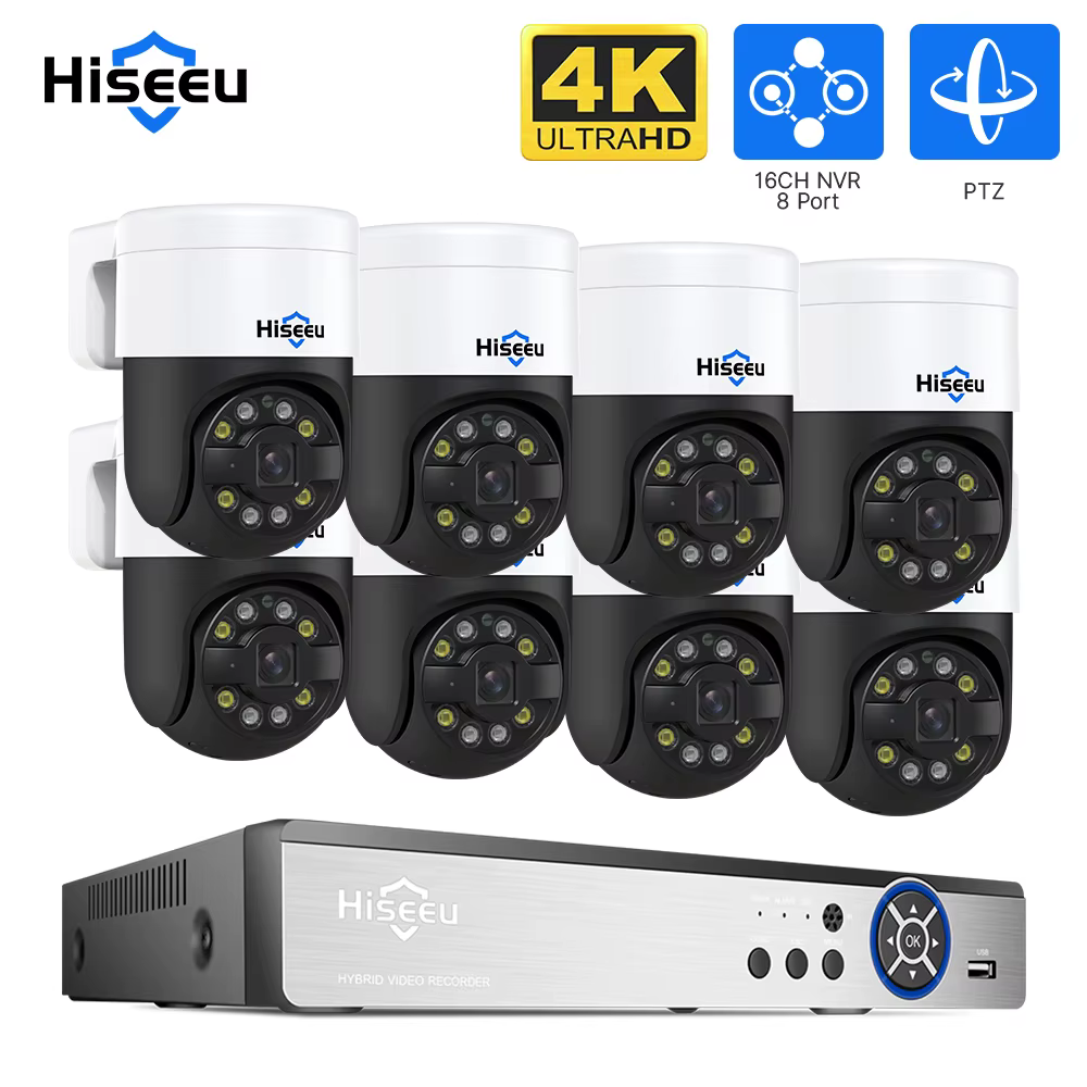 Hiseeu 8Ch 8Mp Poe Outdoors Dome — image 2