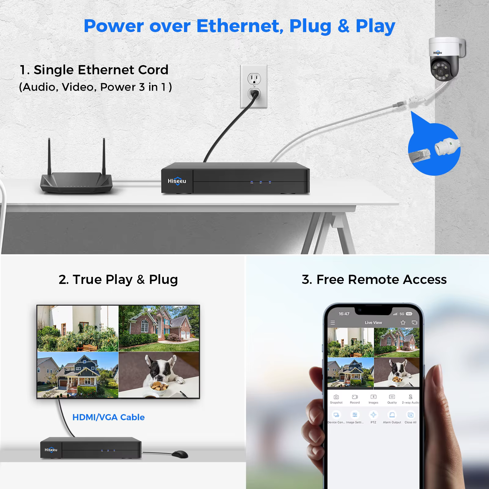 Hiseeu IP66 16CH Two Way Audio — image 5
