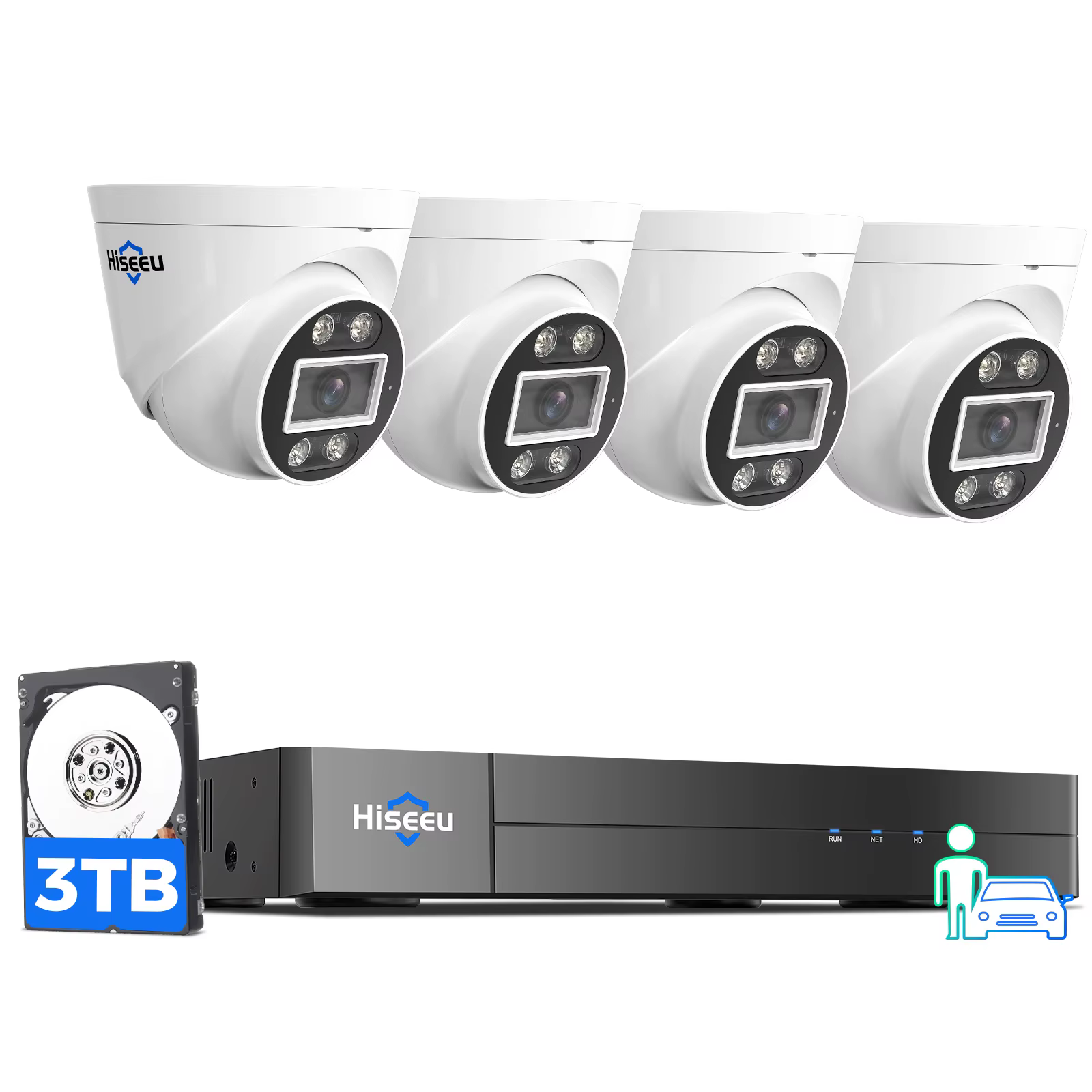 Hiseeu 5MP Motion Detection Color Night — image 2