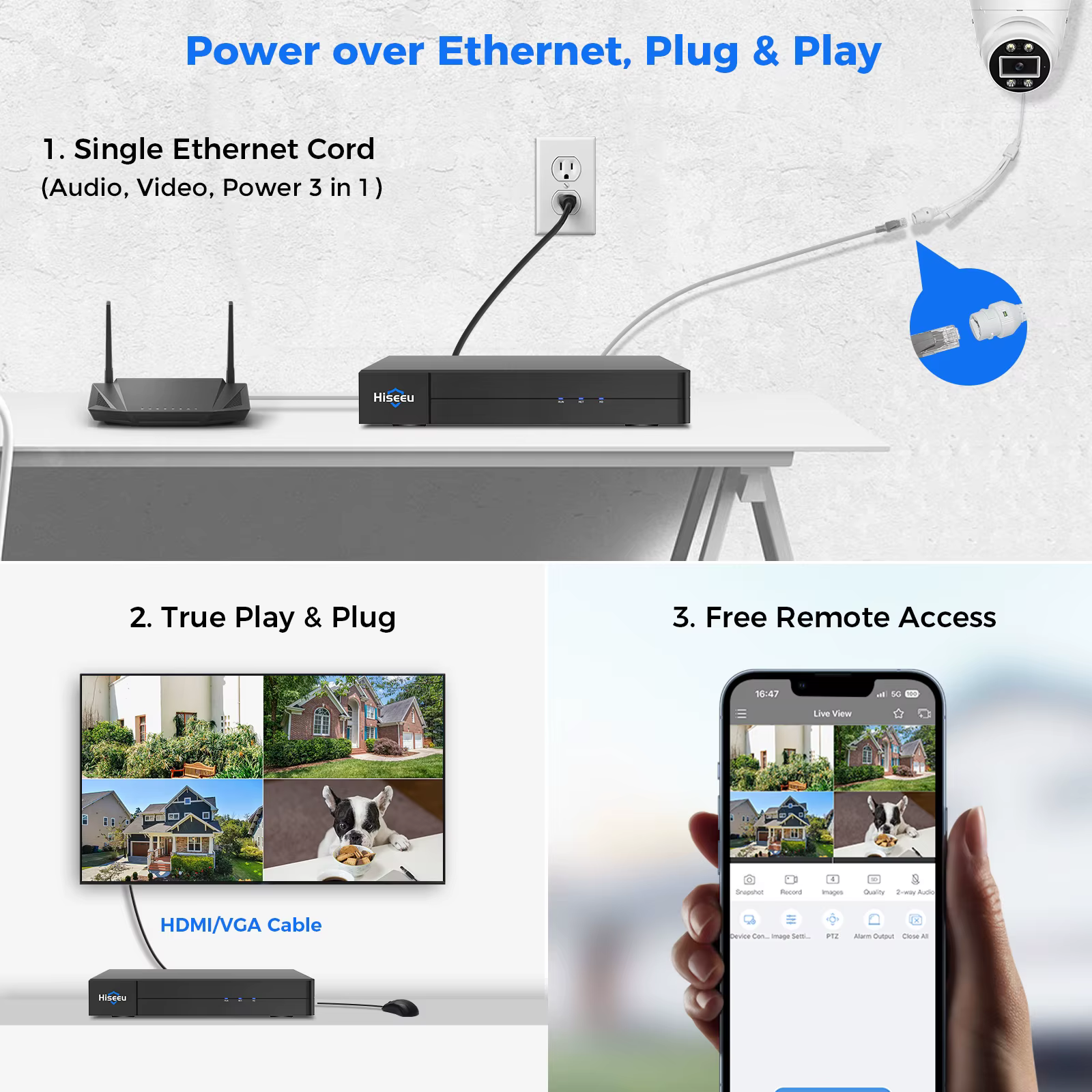 Hiseeu 4CH 5MP POE NVR Security — image 4