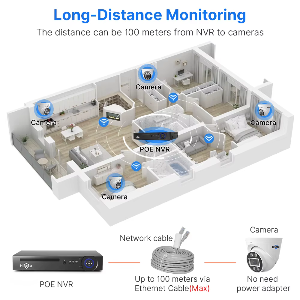 Hiseeu 4K 8MP Surveillance Camera AI — image 3