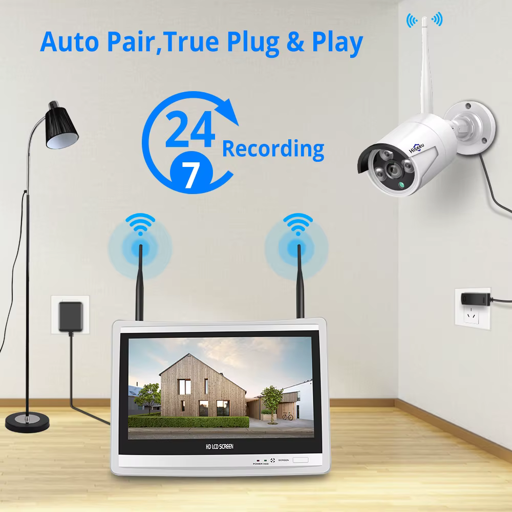 Hiseeu 3MP Wifi IP Camera Kits — image 2
