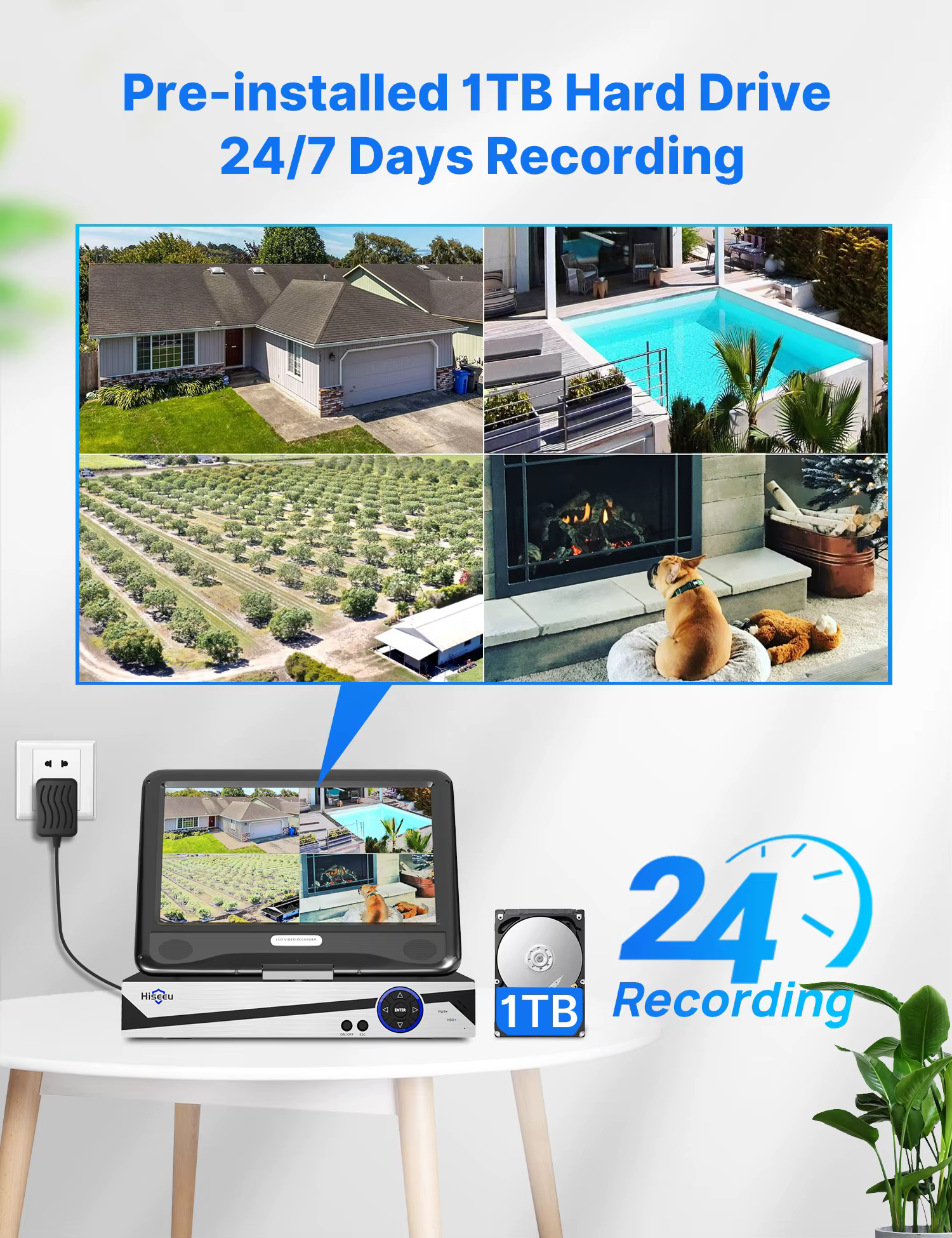 Hiseeu 10 Inch Screen Monitor 4MP — image 4