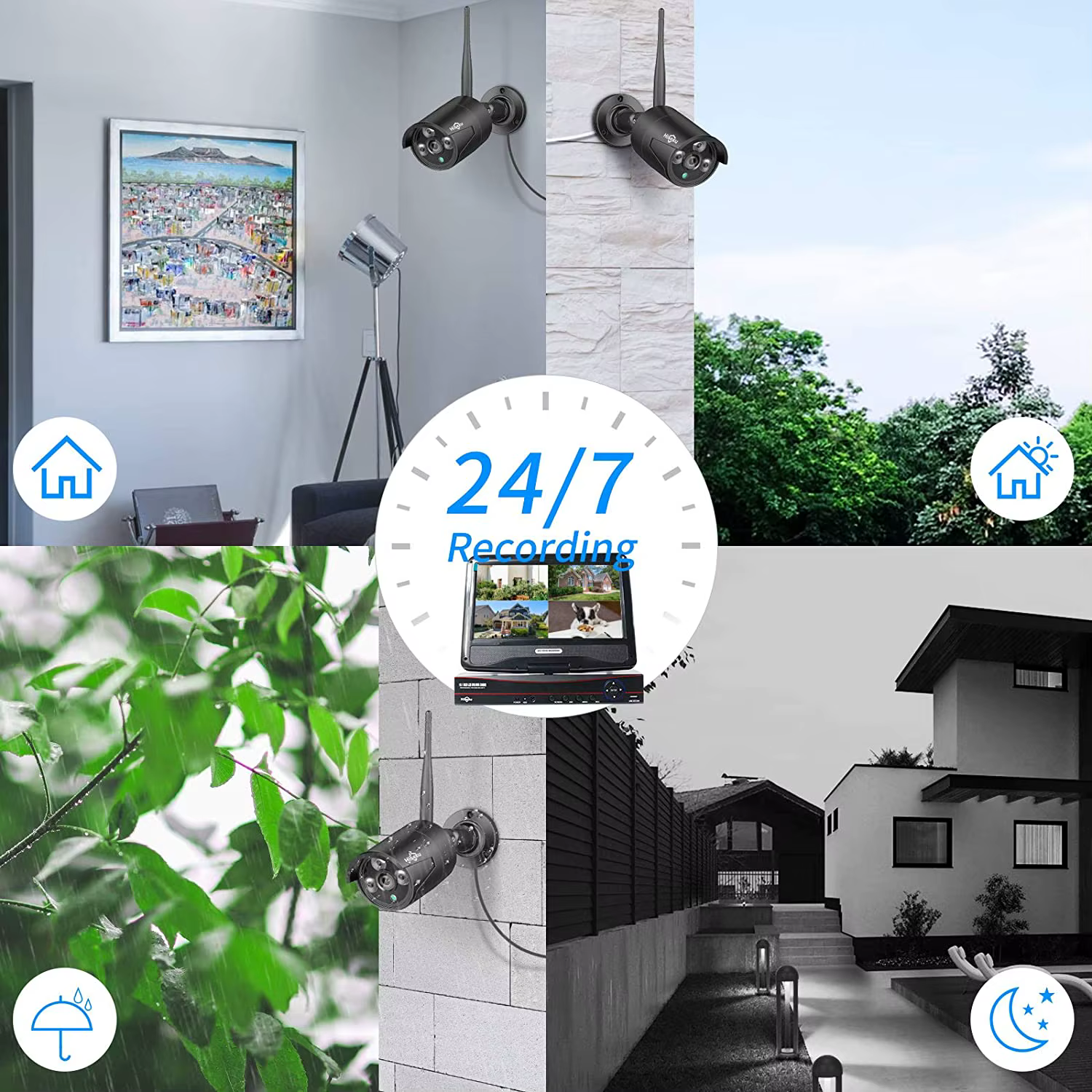 Hiseeu 8CH Wireless IP Cameras NVR — image 6