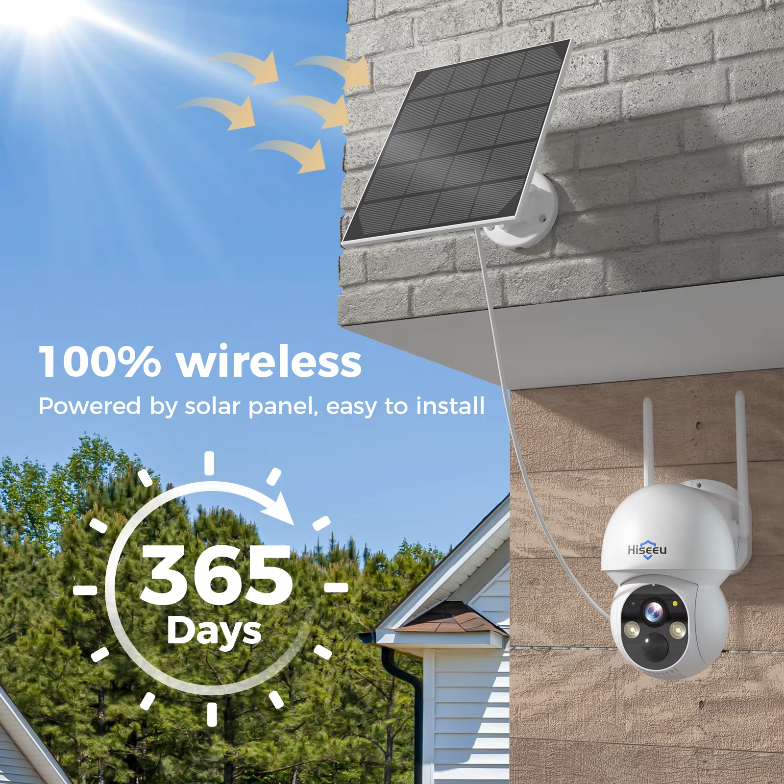 Hiseeu 4MP IP66 Waterproof Night Vision — image 2