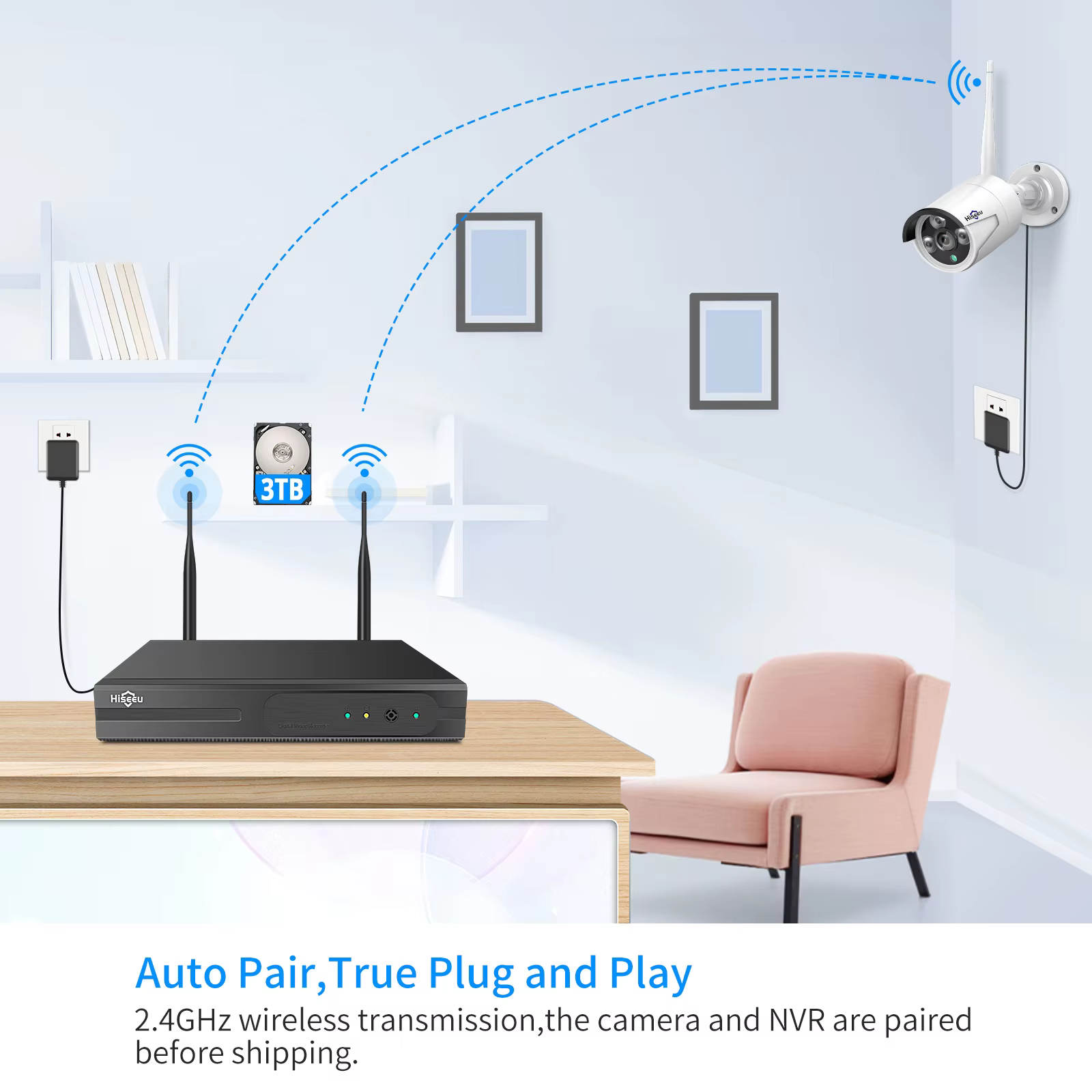 Hiseeu 5MP H 265 Surveillance NVR — image 2