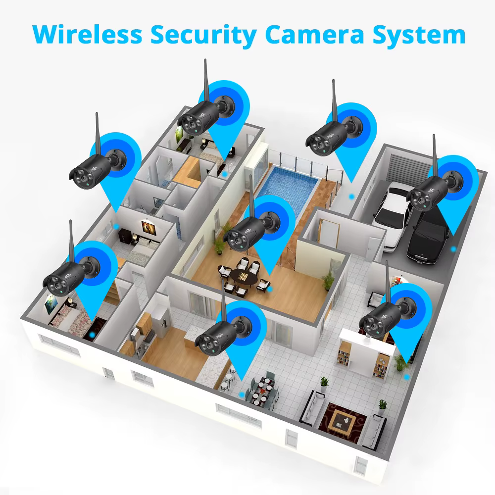 Hiseeu Wireless Security Camera System With — image 3