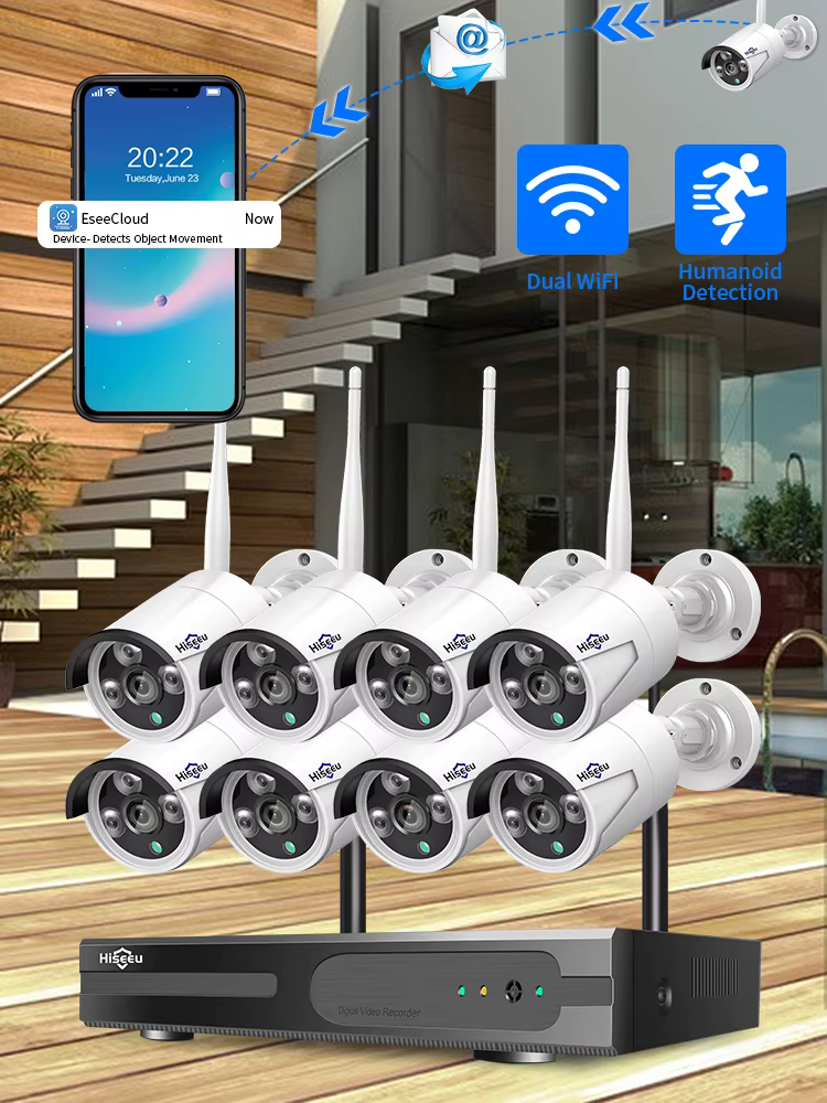 Hiseeu Wifi Nvr Kits Wireless CCTV — image 2