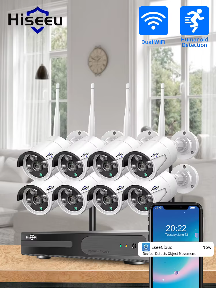Hiseeu Wifi Nvr Kits Wireless CCTV — image 3