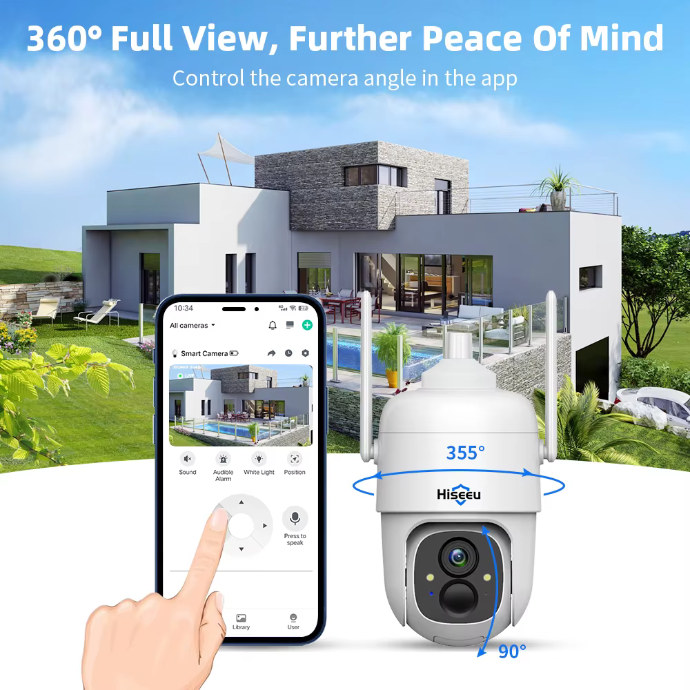 Hiseeu Solar Powered Wifi Security Battery — image 5