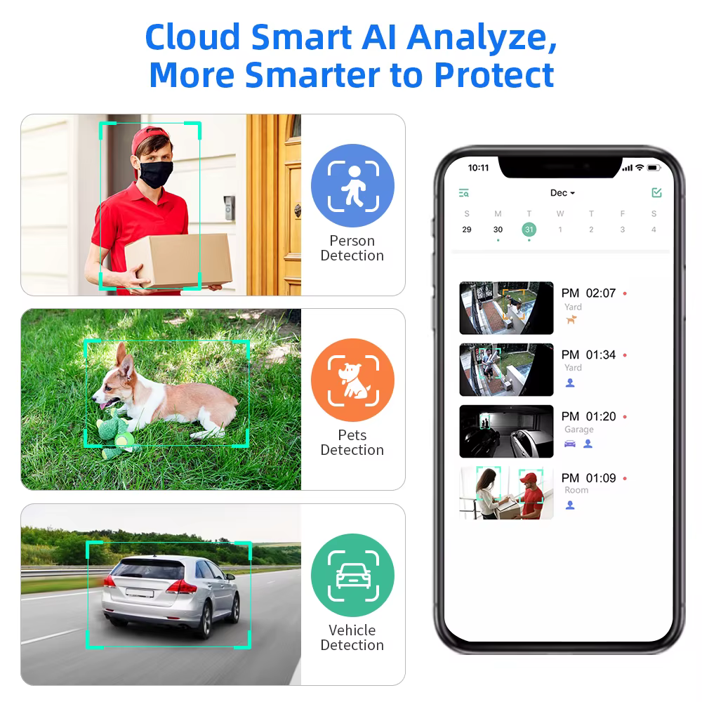 3MP AI Motion Detection Battery Powered — image 2