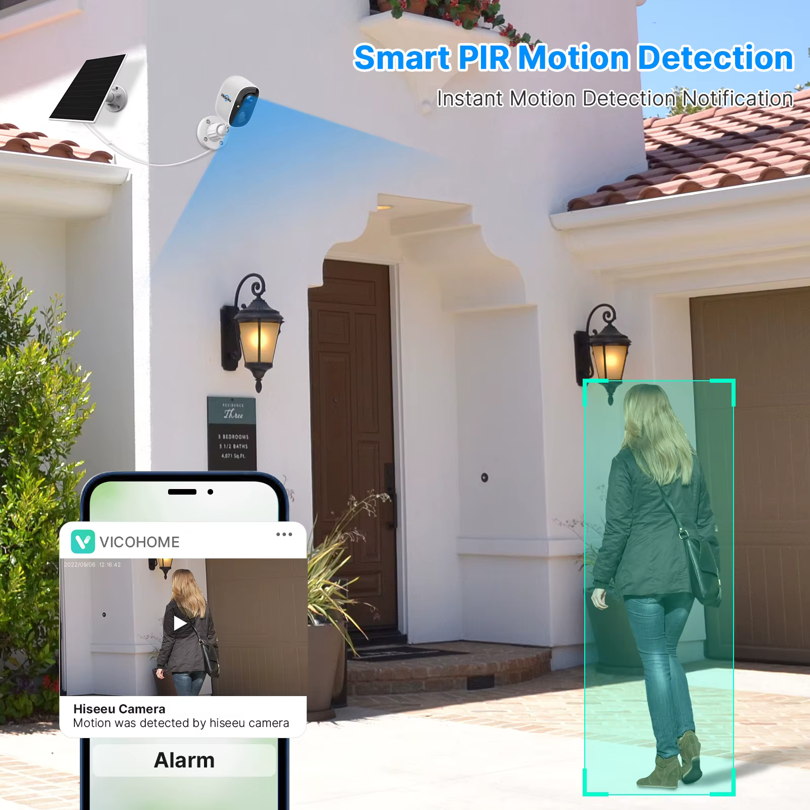 Hiseeu Wifi Solar Surveillance Camera Rechargeable — image 4