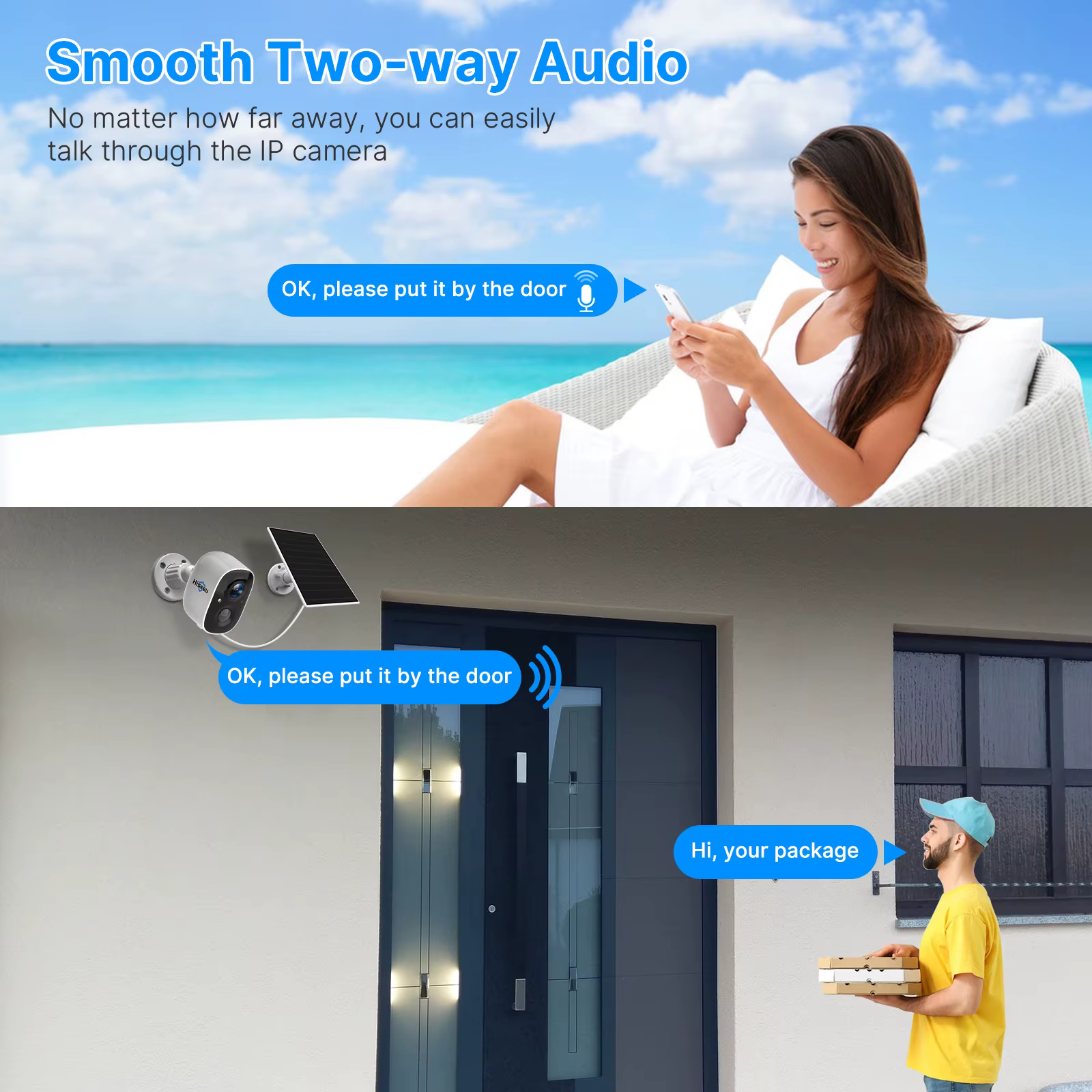 Hiseeu Wifi Solar Surveillance Camera Rechargeable — image 6